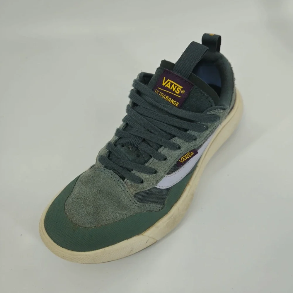 Vans UltraRange Sneaker Unisex Men's 6 Womens 7.5 Green Suede Skateboard
